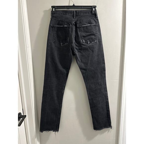 Agolde Cherie High Rise Straight Black size 26 - Picture 7 of 9